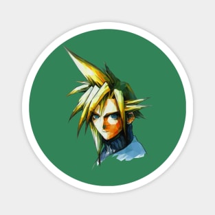 Cloud Strife Low Polygon Magnet